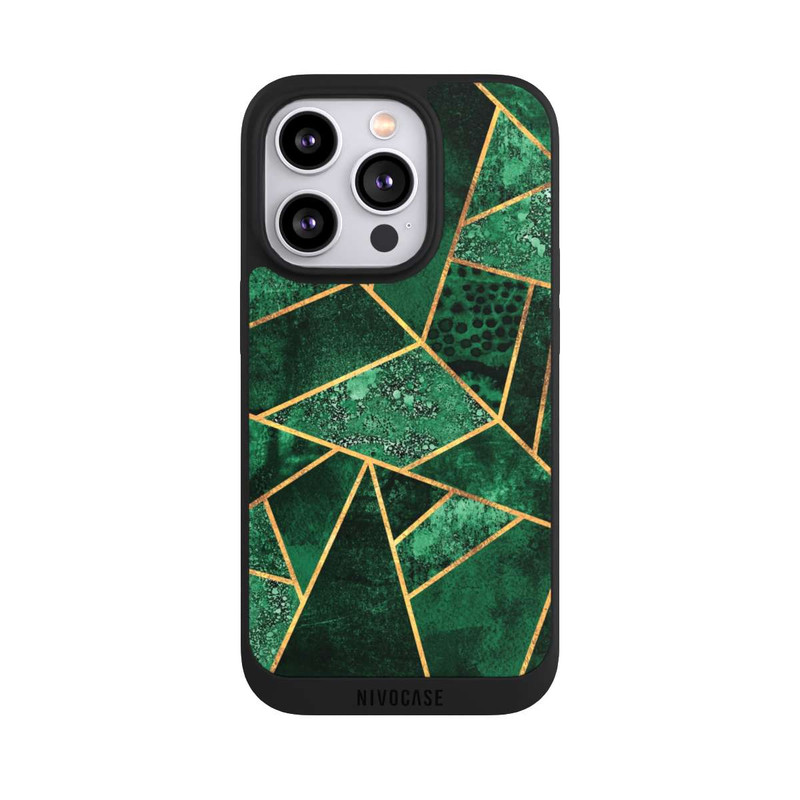 iPhone 14 Pro NIVOpure Tief Smaragdgrün Golddruck