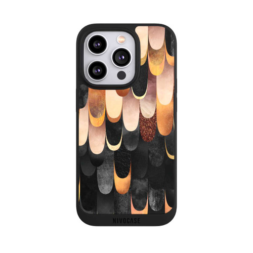 Apple iPhone 14 Pro NIVOpure Plumes Cuivre et Noir