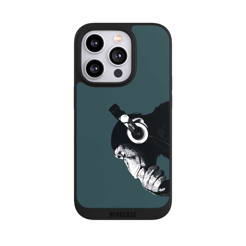 iPhone 14 Pro NIVOpure Denkender Affe Blau