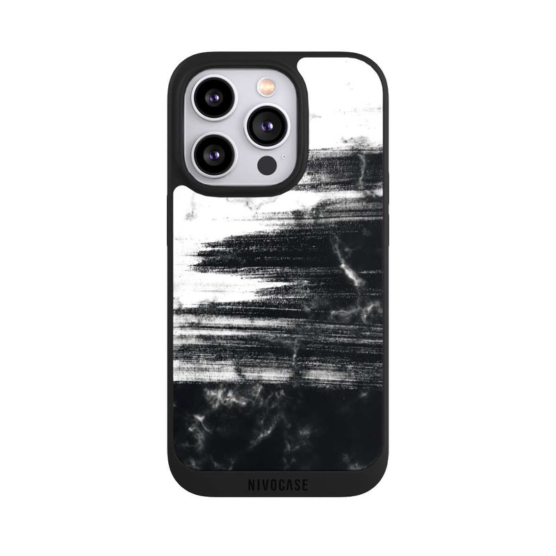 iPhone 14 Pro NIVOpure Brushed monochrome stone