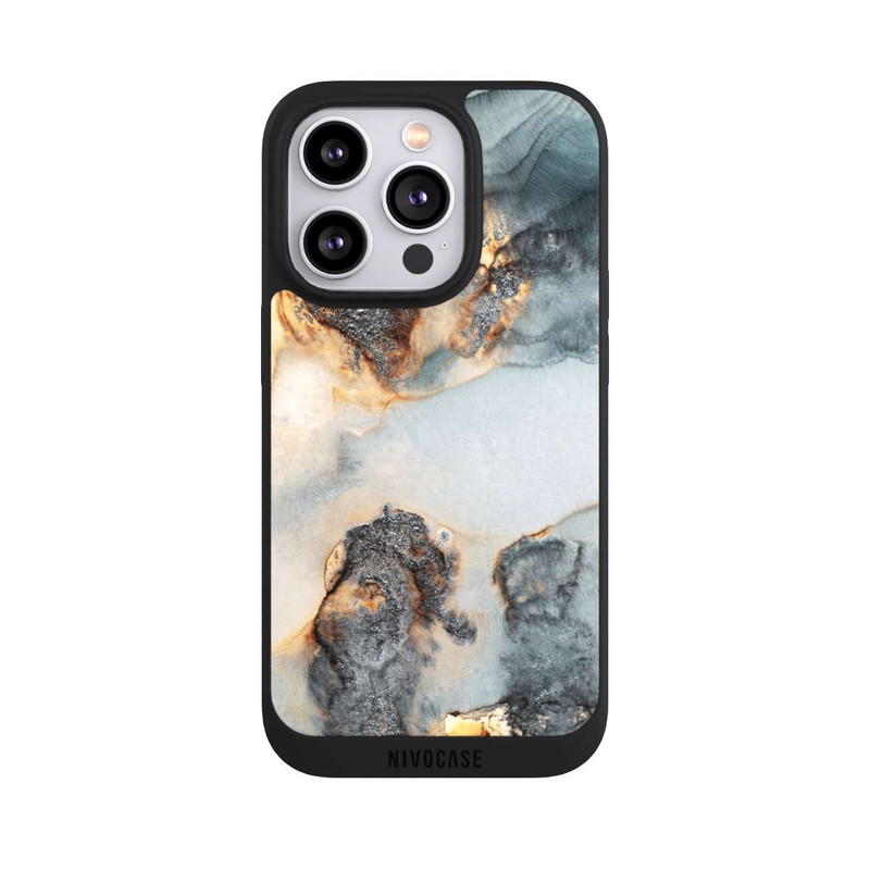 iPhone 14 Pro NIVOpure Tidal Waves Gold Print