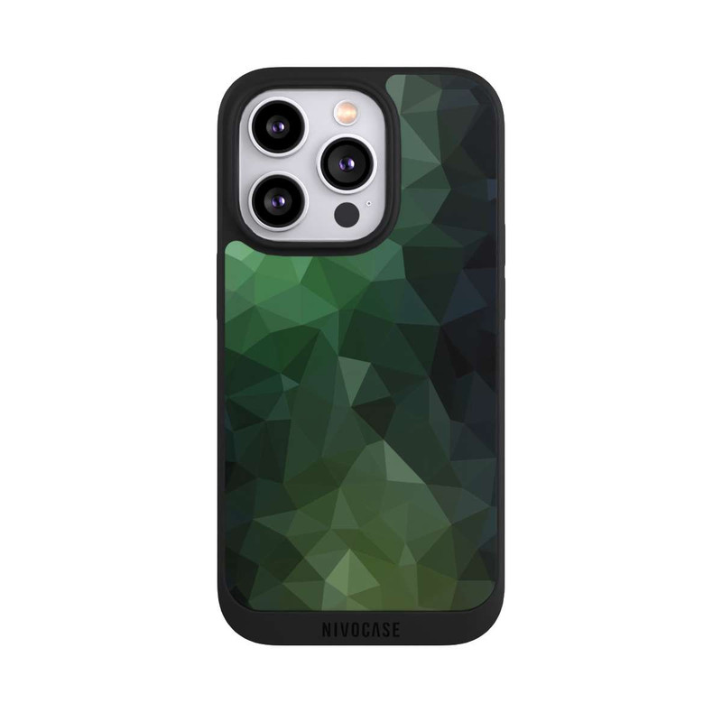 iPhone 14 Pro NIVOpure Polygonal Mosaic Green
