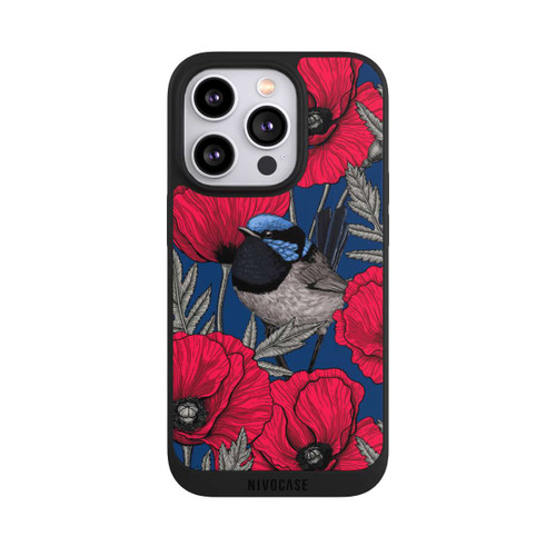 Apple iPhone 14 Pro NIVOpure Fairy-wrens and poppies 2