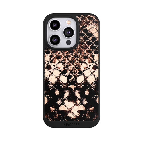 Apple iPhone 14 Pro NIVOpure Rose gold snake print