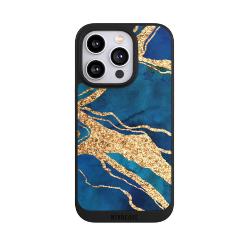 Apple iPhone 14 Pro NIVOpure Pierre précieuse Or Bleu