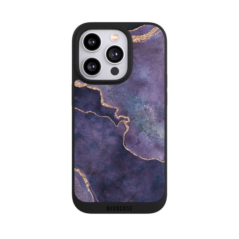 iPhone 14 Pro NIVOpure Pierre précieuse Glamour violet