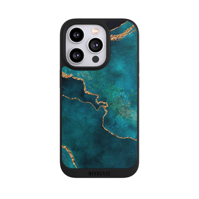 iPhone 14 Pro NIVOpure Edelstein glänzend aquamarin