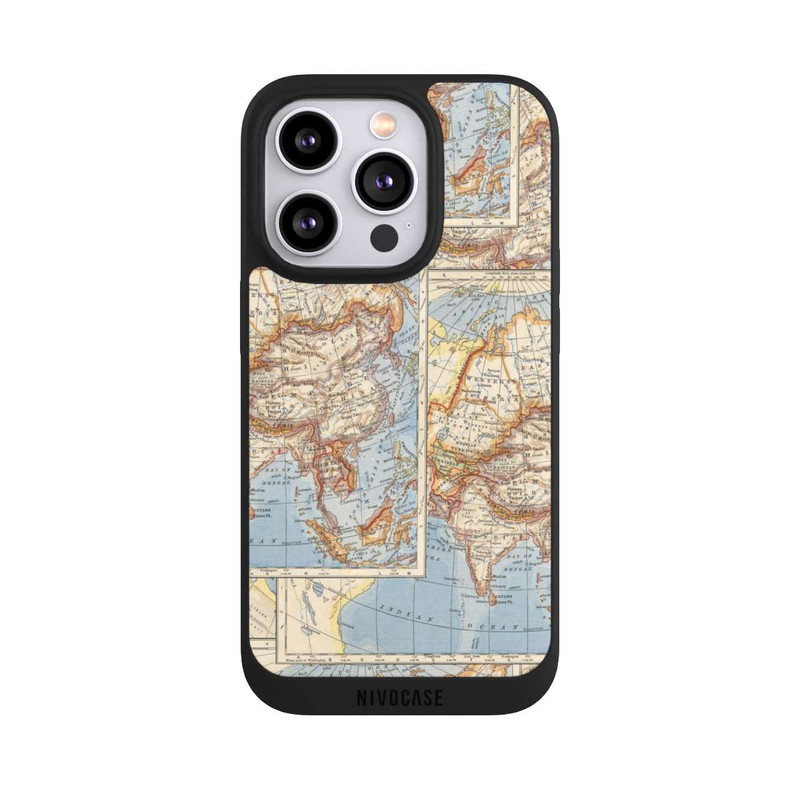 iPhone 14 Pro NIVOpure Weltkarte Vintage