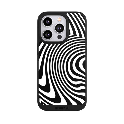 Apple iPhone 14 Pro NIVOpure Black and White Waves