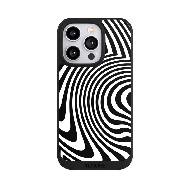 iPhone 14 Pro NIVOpure Vagues noires et blanches