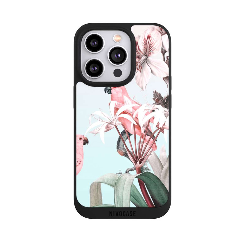 iPhone 14 Pro NIVOpure Paradis des perroquets pastel