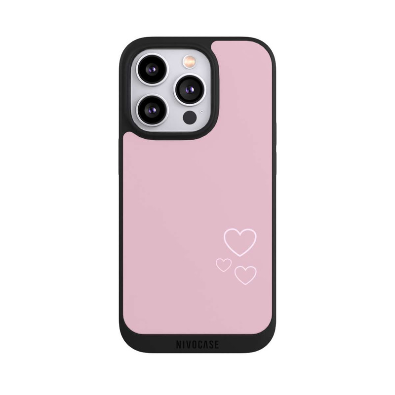 iPhone 14 Pro NIVOpure Petits coeurs roses