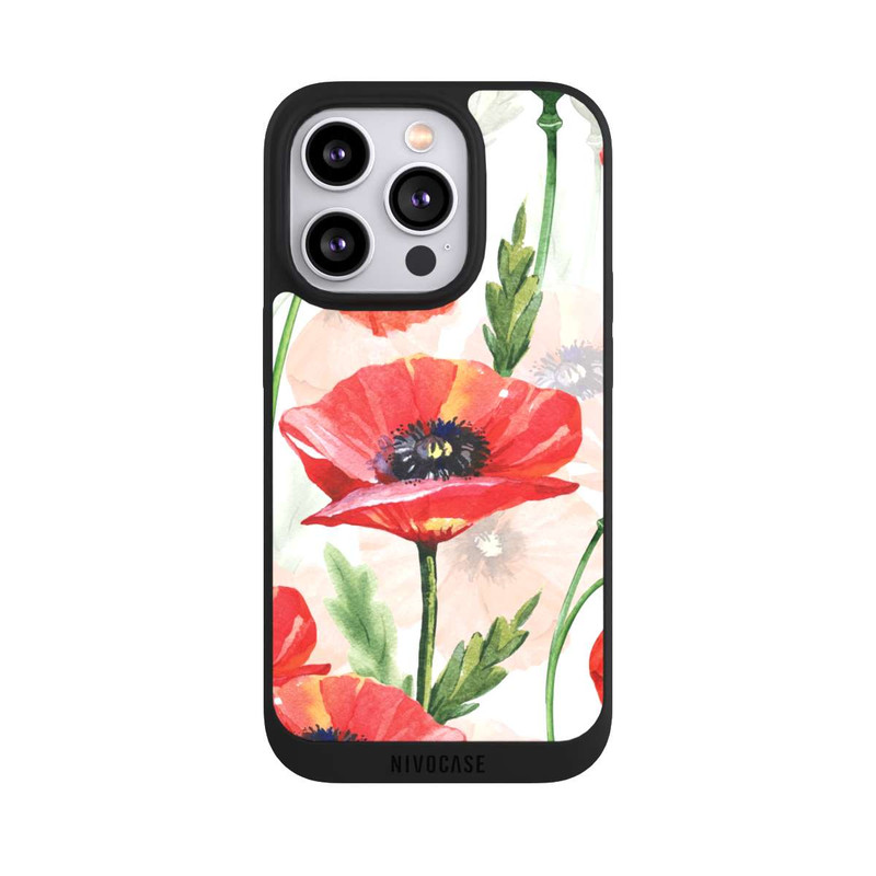 iPhone 14 Pro NIVOpure Wasserfarbe Mohnblumen