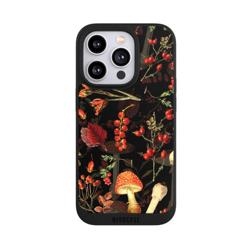 Apple iPhone 14 Pro NIVOpure Mushroom Pattern Black