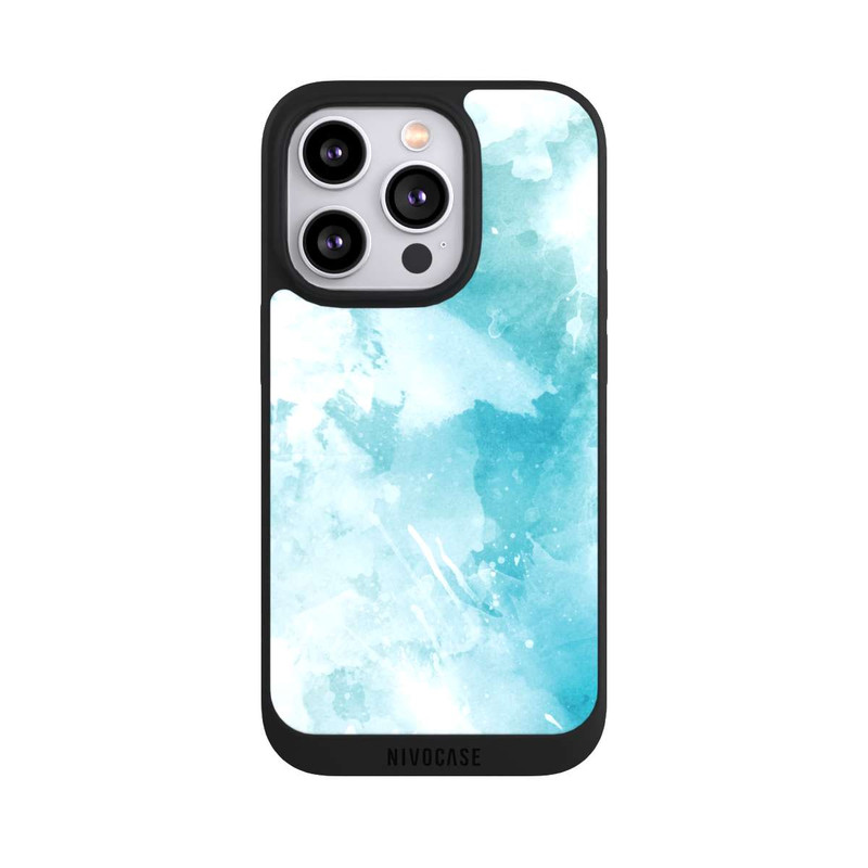 iPhone 14 Pro NIVOpure Watercolour Mint Brush