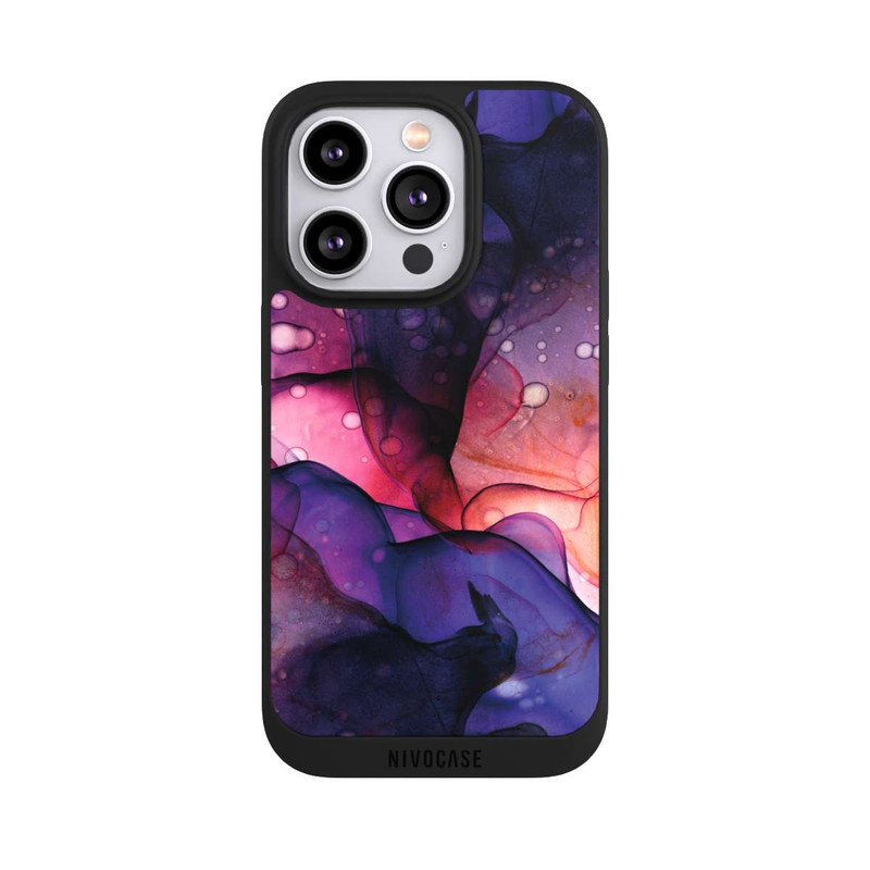 iPhone 14 Pro NIVOpure Liquid Art Purple Pink