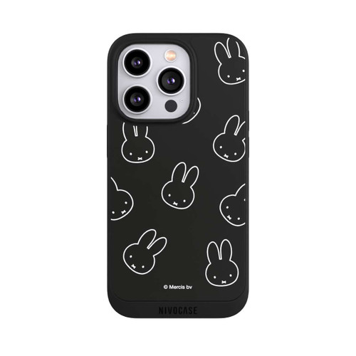 Apple iPhone 14 Pro NIVOpure Miffy Pattern Noir
