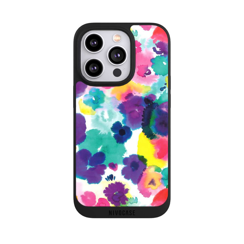 iPhone 14 Pro NIVOpure Aquarellblumen abstrakt