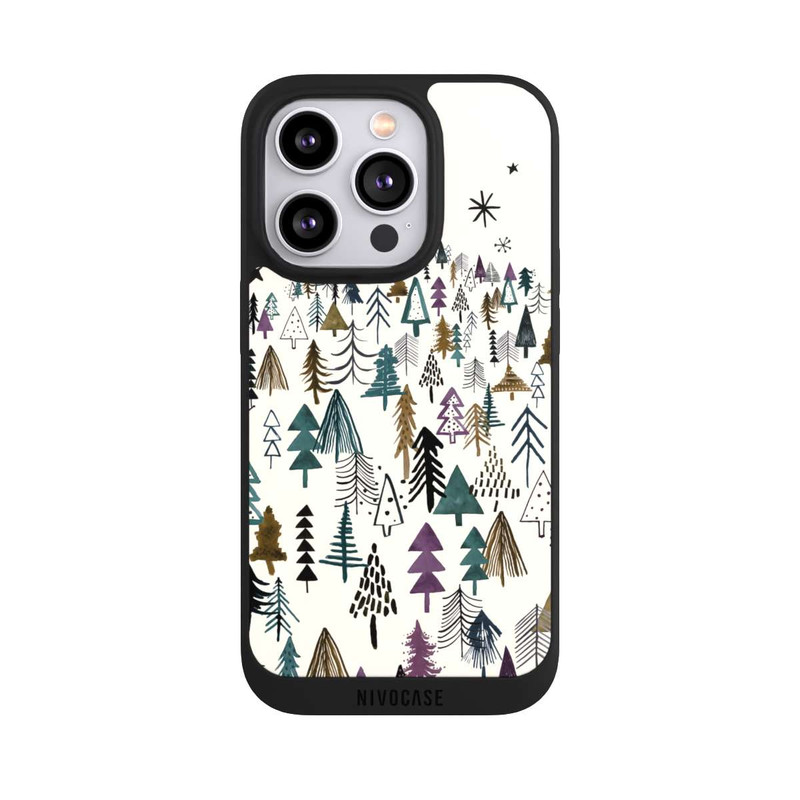 iPhone 14 Pro NIVOpure Mountain Trees Forest Purple