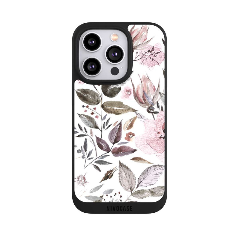 iPhone 14 Pro NIVOpure Aquarelle Brown Rose Flowers