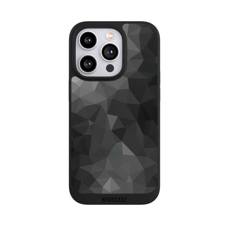 iPhone 14 Pro NIVOpure Polygonal Mosaic black/white