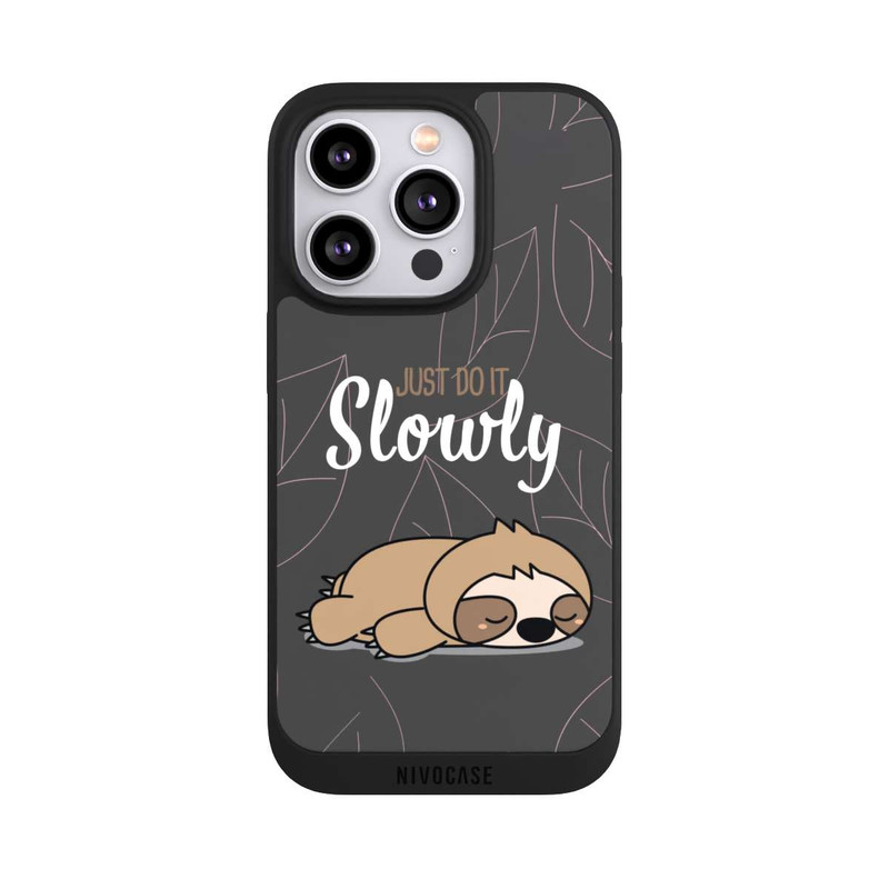iPhone 14 Pro NIVOpure Just Do It Slowly Sloth Grey