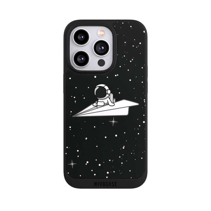 iPhone 14 Pro NIVOpure Astronaut Paper Plane Comic