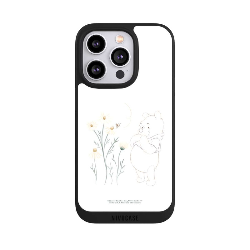 iPhone 14 Pro NIVOpure Winnie Puuh sieht sich Gänseblümchen an