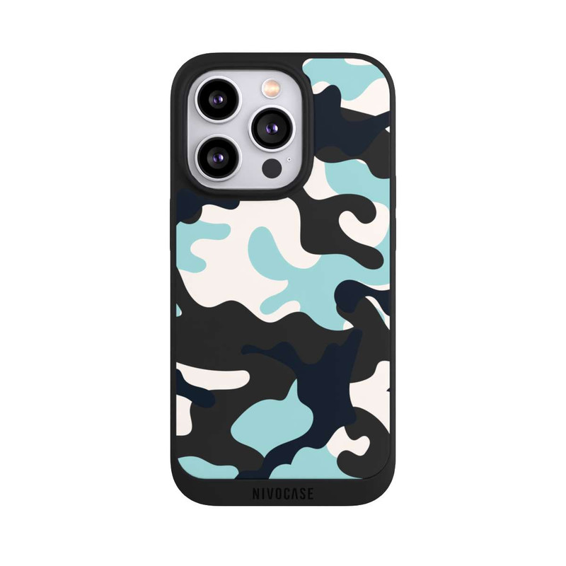 iPhone 14 Pro NIVOpure Blue Camouflage