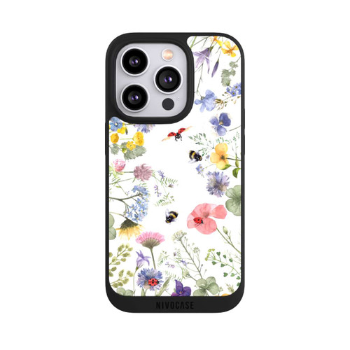 Apple iPhone 14 Pro NIVOpure Bunte Frühlingsblumen und Bienen