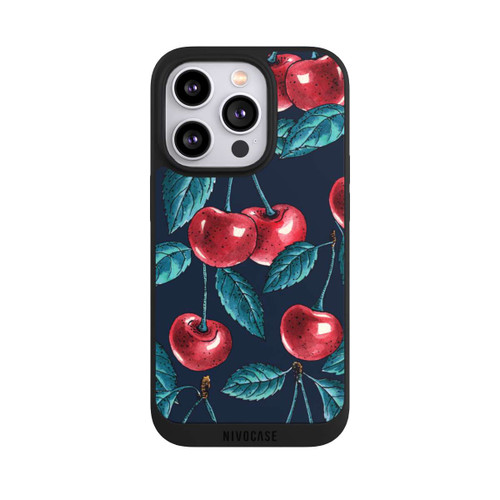 Apple iPhone 14 Pro NIVOpure Cherries Dark Pattern