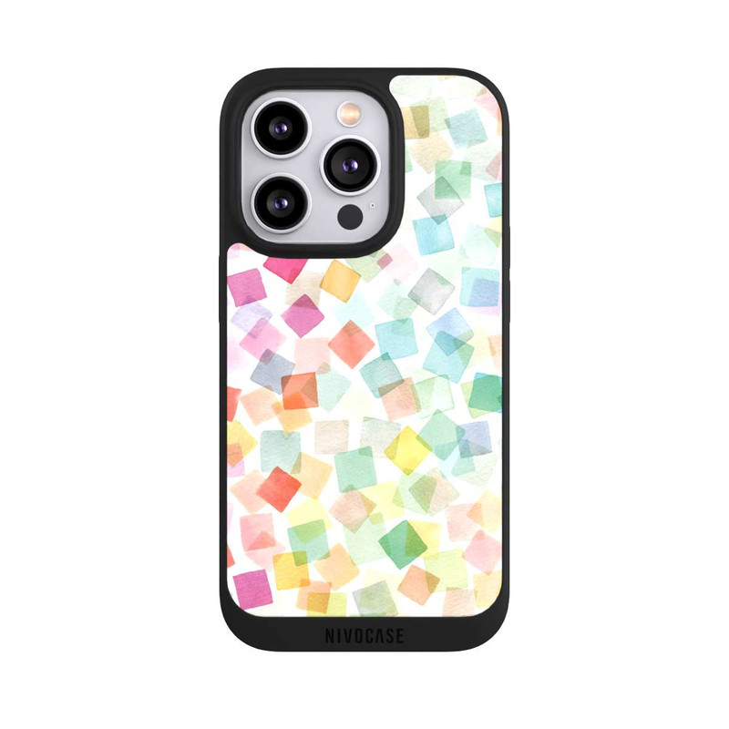 iPhone 14 Pro NIVOpure Confetti Geometric Plaids Rainbow