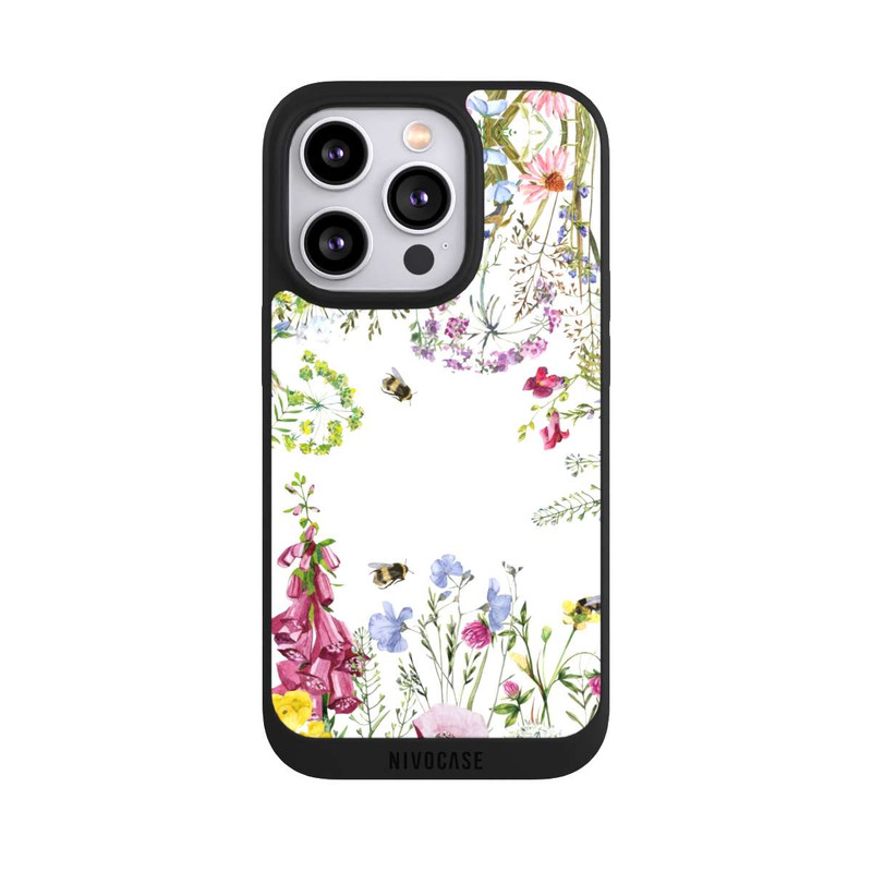iPhone 14 Pro NIVOpure Cadre de fleurs sauvages des prés d'été