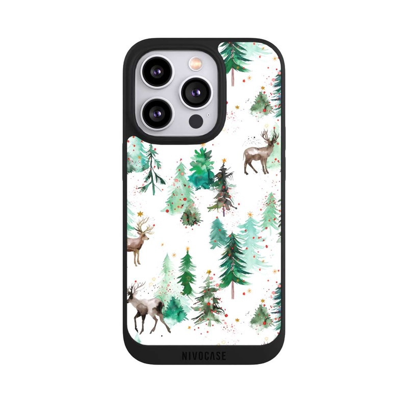 iPhone 14 Pro NIVOpure Deers and Winter Xmas Trees