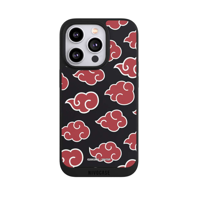 iPhone 14 Pro NIVOpure Akatsuki Pattern Black Big