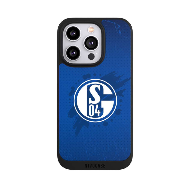 iPhone 14 Pro NIVOpure Schalke 04 Farbe Fleck Blau