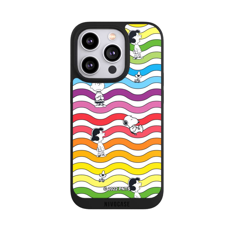 iPhone 14 Pro NIVOpure Snoopy Pattern Arc-en-ciel
