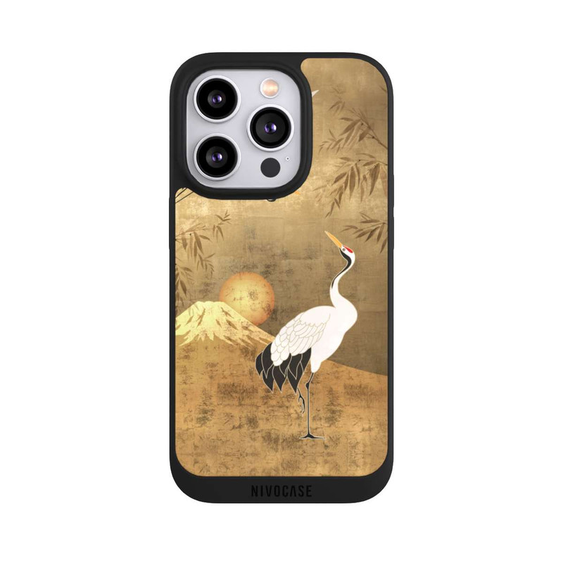 iPhone 14 Pro NIVOpure Kraniche Gold Japan 1