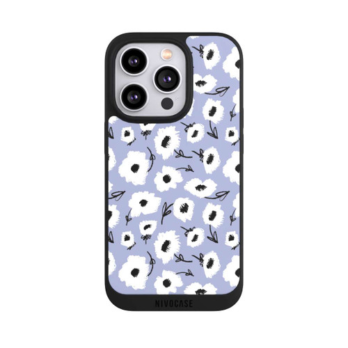 Apple iPhone 14 Pro NIVOpure Pattern Fleurs Lilas