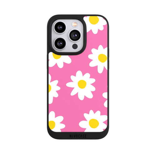 Apple iPhone 14 Pro NIVOpure Gänseblümchenmuster rosa