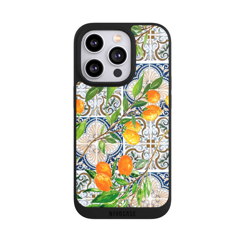 iPhone 14 Pro NIVOpure Griechische Orangen Muster