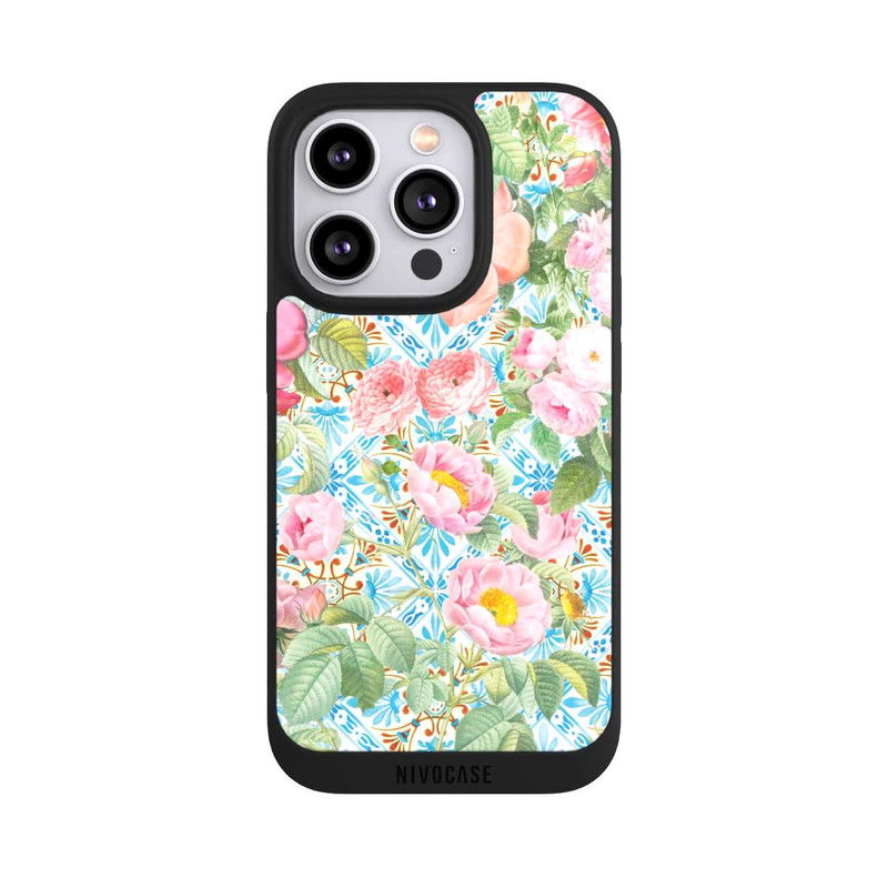 iPhone 14 Pro NIVOpure Greek peonies pattern
