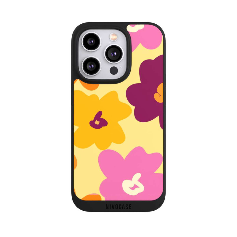iPhone 14 Pro NIVOpure Retro Flower Pattern colourful