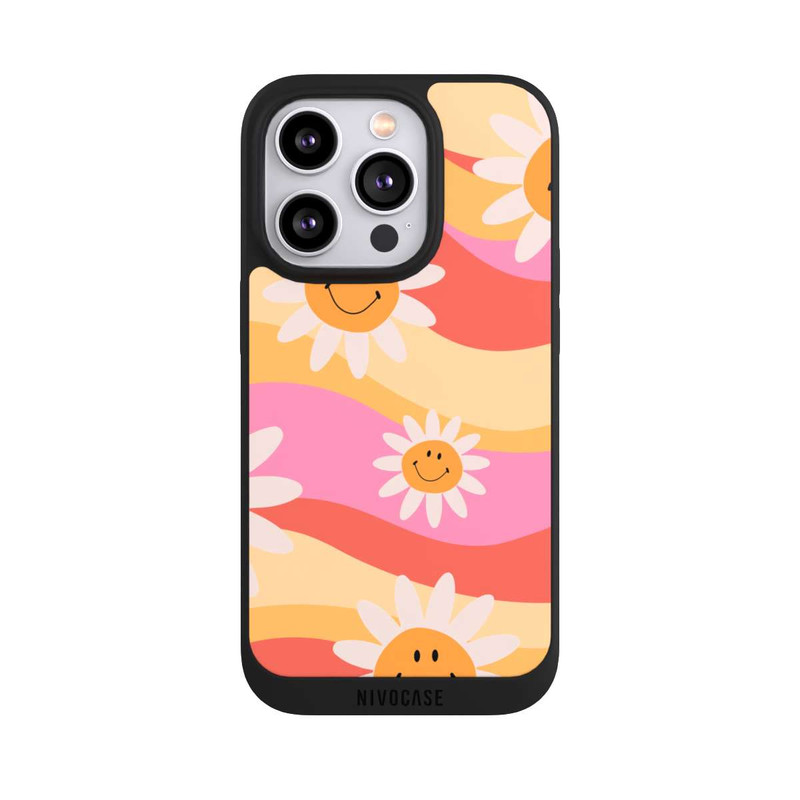 iPhone 14 Pro NIVOpure Retro Smiles Orange Colorful