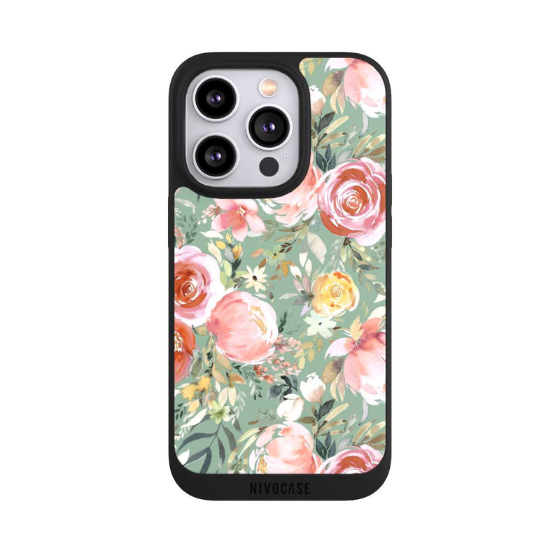 iPhone 14 Pro NIVOpure Pastel Peony Bouquet