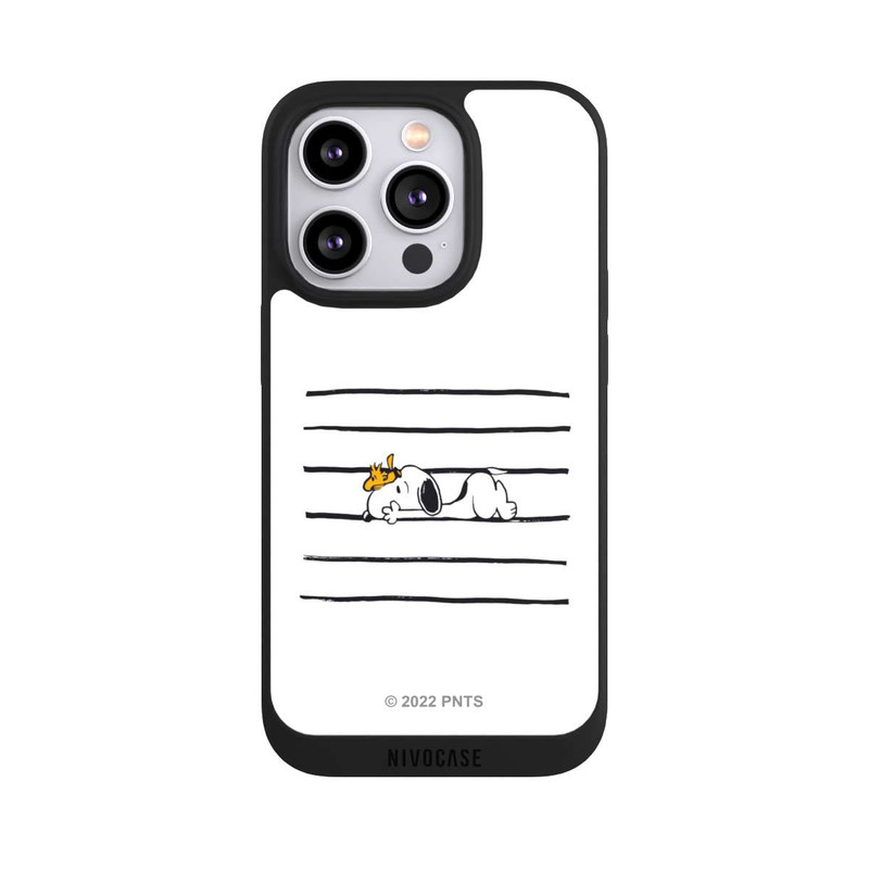 iPhone 14 Pro NIVOpure Snoopy Woodstock Streifen