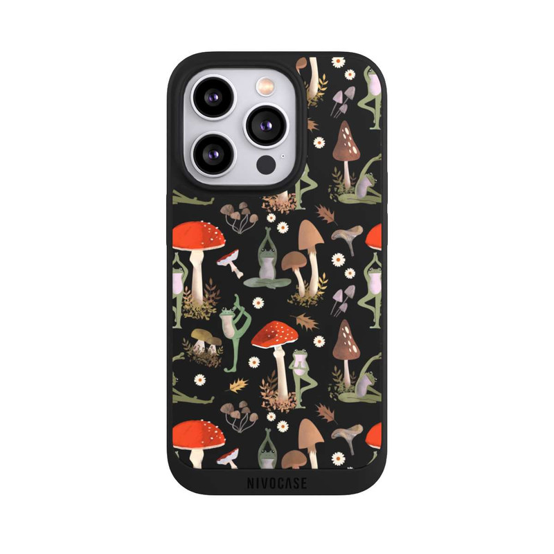 iPhone 14 Pro NIVOpure Yoga-Frösche mit Pilzen