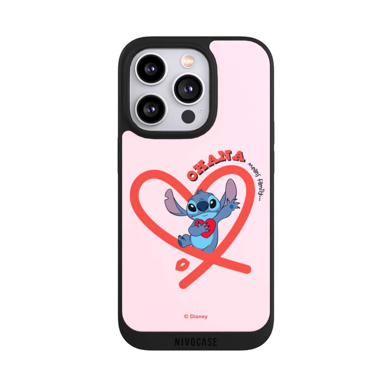 iPhone 14 Pro NIVOpure Stitch Ohana Pink Heart