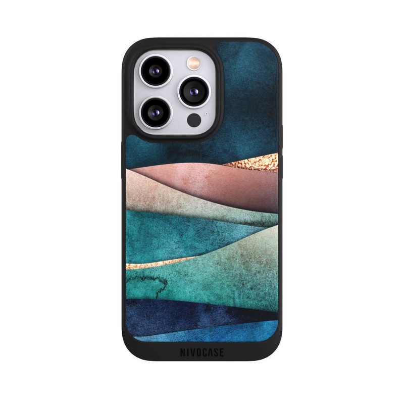 iPhone 14 Pro NIVOpure Blue-gold waves