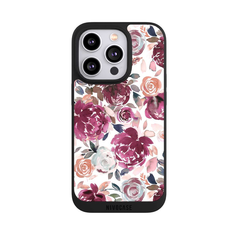 iPhone 14 Pro NIVOpure Autumn Peonies and roses Pink